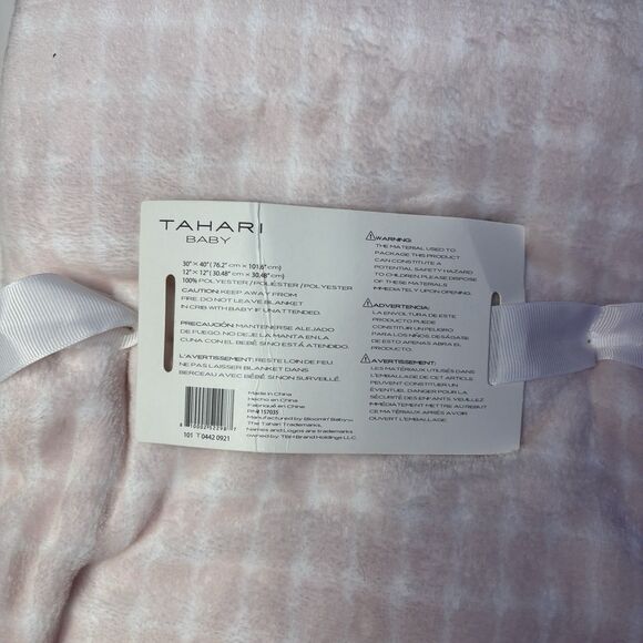 NWT Tahari Baby Pink Elephant Security Blanket Lovey Set Soft Fleece Plush - Picture 5 of 5